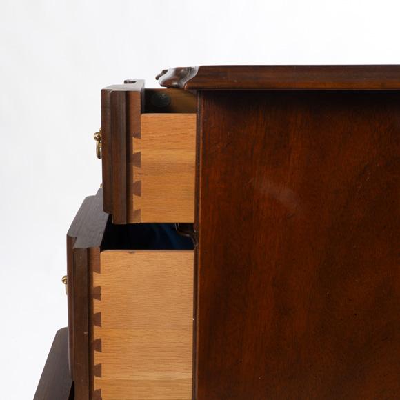 Mid 20th Century Baker Mahogany Block Front Chest For Sale - Image 11 of 13