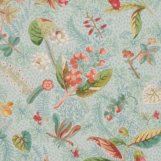 Contemporary Sample - Schumacher Blackwell Linen Fabric in Sky For Sale - Image 3 of 6