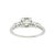 Mid-Century Modern Mid-Century 14 Karat White Gold .50ct Old European Cut Diamond Engagement Ring, Size 4.5 For Sale - Image 3 of 4