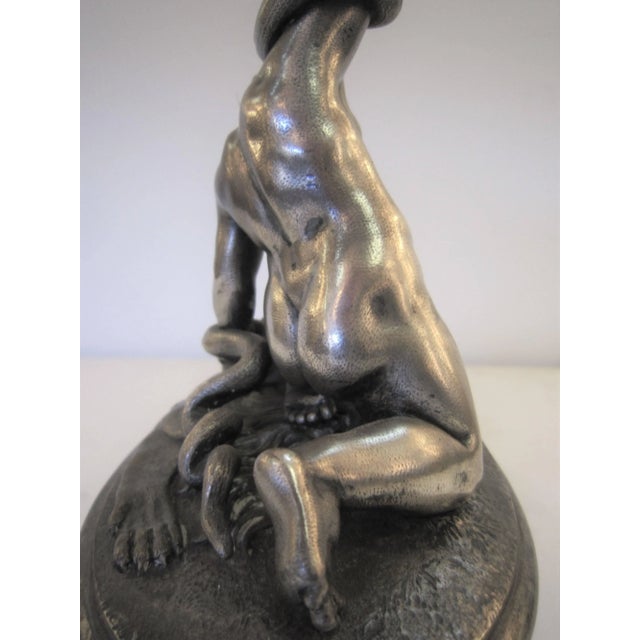 Small Sculpture of a Nude Boy on Malachite Base, Benjamin Schlick -Mid-19th Cent For Sale In New York - Image 6 of 10