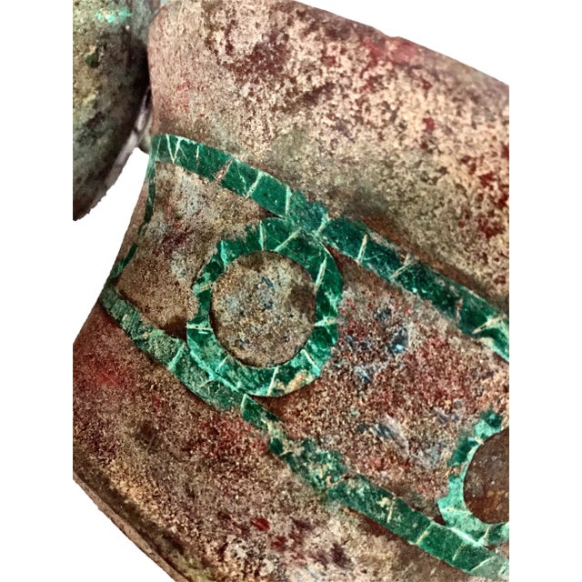 Antique Bronze Eastern Asia Wine Pot With Cup For Sale - Image 10 of 12