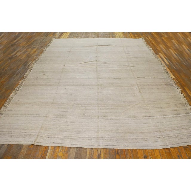 Antique Persian Kilim rug, size: 8'2" x 12'0". Antique Kilim - N.W. Persian Persian Ivory 1930s Rug, Circa Date: 1930s....