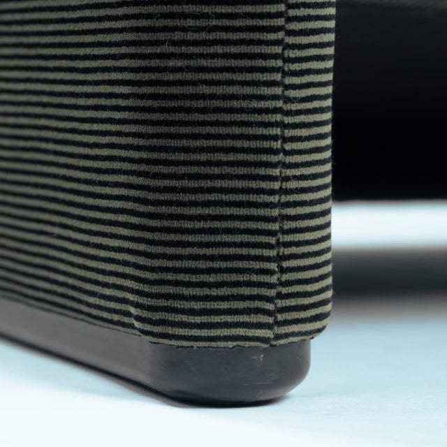 Green Striped Maralunga Chair by Vico Magistretti for Cassina, 1970s For Sale - Image 14 of 18