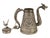Tibetan Asian Indian Repousse Chased Silver Alloy Ewer Teapot For Sale - Image 4 of 8