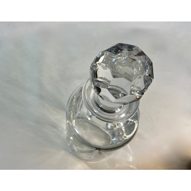 1980s Mid-Century Modern Royal Brierley Zig-Zag Cut Crystal Spirit Decanter For Sale - Image 11 of 13