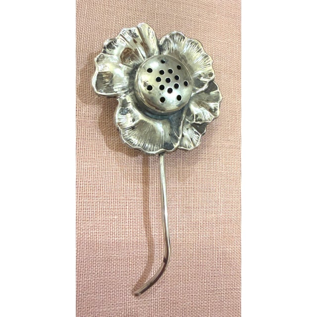 Mid 20th Century Mid 20th Century Sterling Flower Salt & Pepper Shakers For Sale - Image 5 of 12