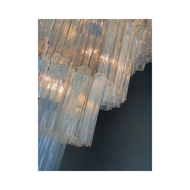 White Opal Tronchi Murano Glass Chandelier by Simoeng For Sale - Image 8 of 13