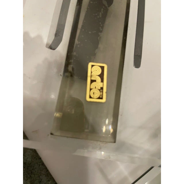 Glass Wall Sconces Set of 3 by Arte, Italy, 1970s This rare set of three sculptural wall sconces was designed and...