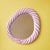 Pink Large Candy Mirror in Striped Glass by Studio Berg For Sale - Image 8 of 14