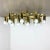 Modern Gigantic Brass 24 Bulb Flush Mount Ceiling Light in the style of Stilnovo, Italy, 1960s For Sale - Image 3 of 18