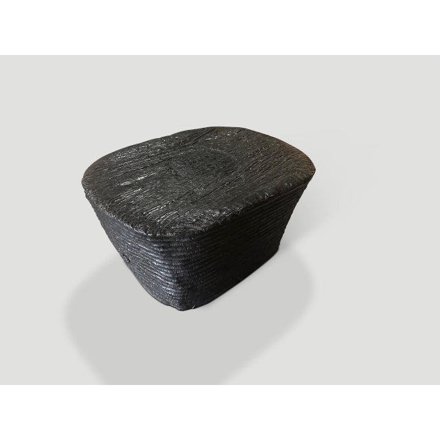 Andrianna Shamaris Hand Carved Espresso Coffee Table For Sale - Image 4 of 5