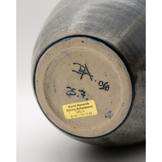 Studio Ceramic Vase by Daniel Achermann, Early 1990s For Sale - Image 10 of 11