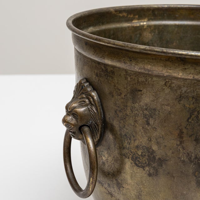 Brass 20th Century French Silver Plated Champagne Bucket For Sale - Image 8 of 18