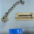 Traditional Quintessential Vintage Brass Chain Lock, of Yesteryears Quality For Sale - Image 3 of 3