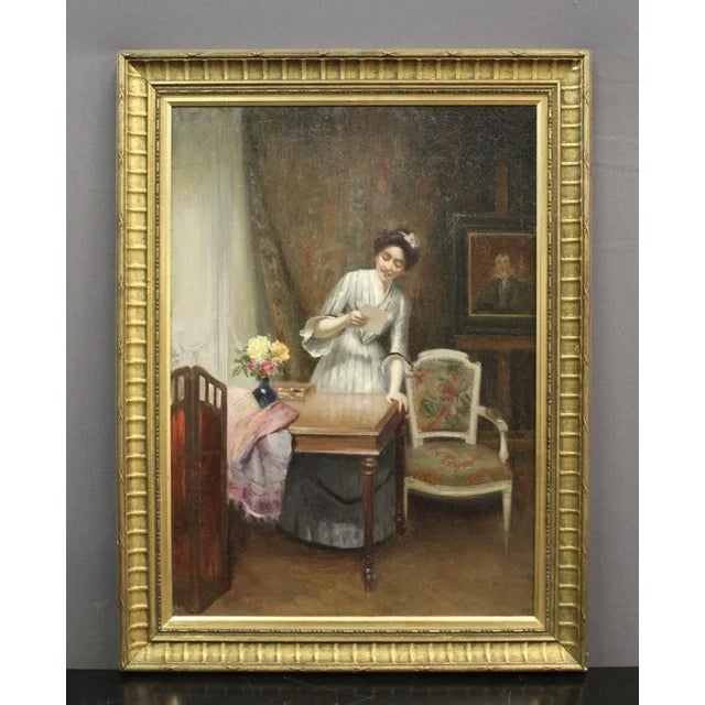 Alfred Martin, Lady, 1904, Oil on Canvas For Sale - Image 13 of 13