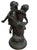 French Vintage Bronze Frolicking Boy Girl Statue Italian Regency French For Sale - Image 3 of 9