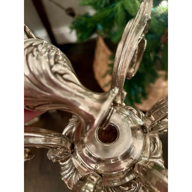 19th Century Georgian Silver Plate Candelabrum /Candelabra For Sale - Image 9 of 12
