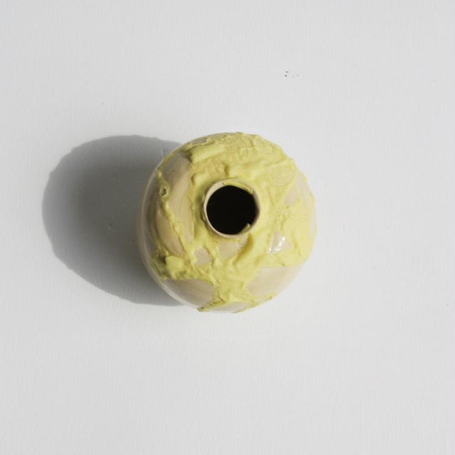 Mini Yellow Vase by Anja Marschal For Sale - Image 4 of 8
