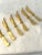 1960s Mid 19th Century 24k Gold Plated Appetizer Forks & Spreaders, S/12 For Sale - Image 5 of 6