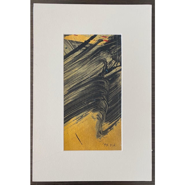 Plastic Don Ahn, Gestural Abstraction, Miniature Abstract Expressionist Korean Modernist Painting, 2004 For Sale - Image 7 of 9