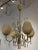 Mid-Century Modern Almari Mauri for Idman Brass and Glass Chandelier For Sale - Image 3 of 10