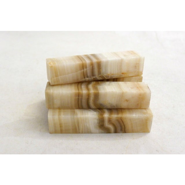 Knife Rests Veined Onyx, 1960s, Set of 6 For Sale - Image 6 of 8