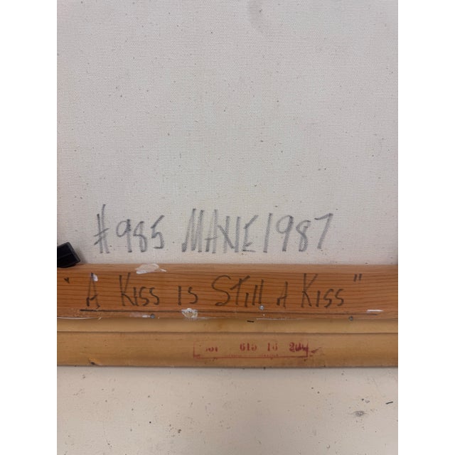 Max Jacob Schacknow 1987 Pencil on Canvas Drawing in Gilt Frame For Sale - Image 12 of 12
