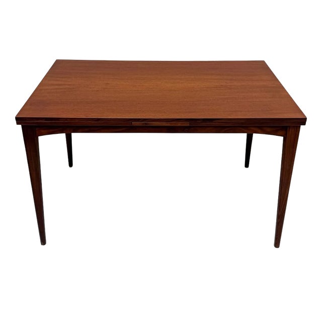Vintage Scandinavian Extendable Teak Dining Table, 1960s For Sale