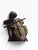1960s Vintage Mid-Century Metal Brass Seated Violinist Sculpture For Sale - Image 5 of 12