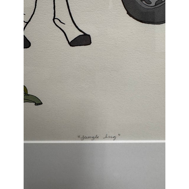 Jacquie Schmidt “Jungle Bug” Signed Limited Edition Framed Art Print Edition 13 of 130 For Sale - Image 9 of 12