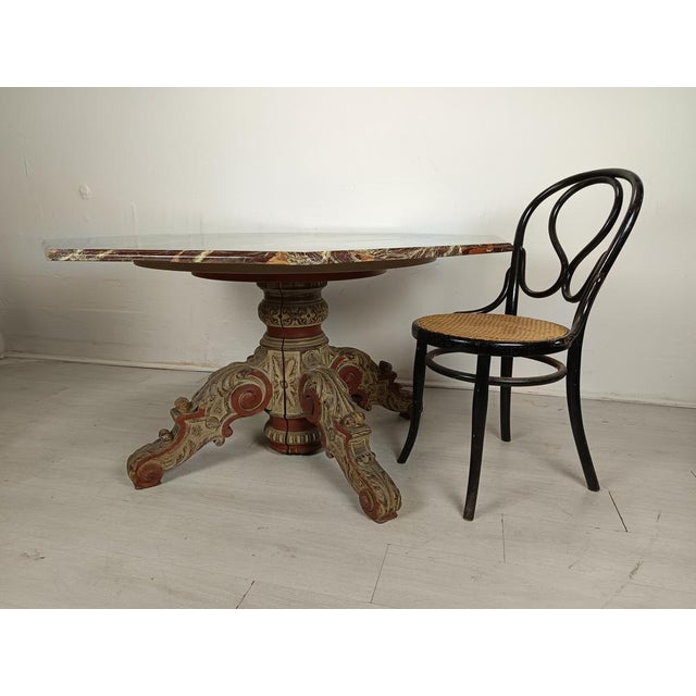 Antique Table in Marble For Sale - Image 6 of 18