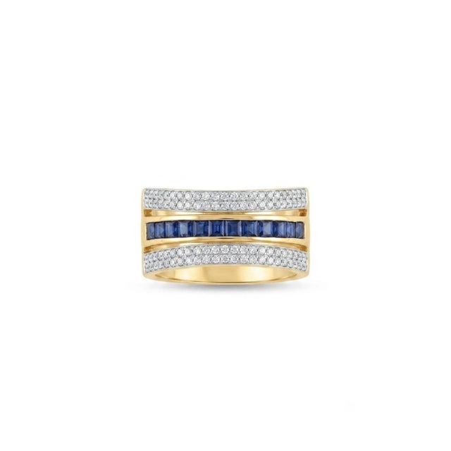 Stunning 18k Gold Blue Sapphire & Diamond Halo Ring, 1.02ct, New For Sale - Image 4 of 8