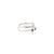 Dainty Amethyst & Zircon Open Cuff Ring in 925 Silver, Size 6.5 For Sale - Image 9 of 12