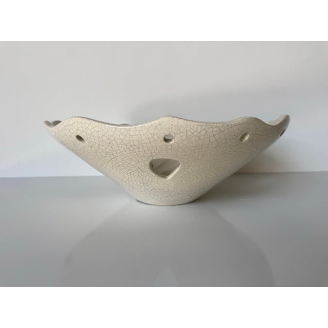 1980s Vintage Handmade and Painted Ceramic Bowl by Betty For Sale - Image 4 of 12