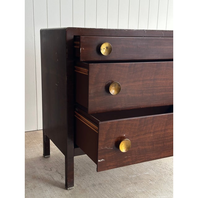 1930s Vintage Norman Bel Geddes Steel Chests of Drawers, Pair For Sale - Image 11 of 18