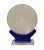 Round Shape White Crystal Glass Heart Sutra Engraved Display Figure For Sale In San Francisco - Image 6 of 8