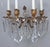 Stunning and Rare Form 19thc French Louis XV Gilt Bronze with Cut Crystal Wall Sconce/ Candle Holder Wall Lamp. This is an...