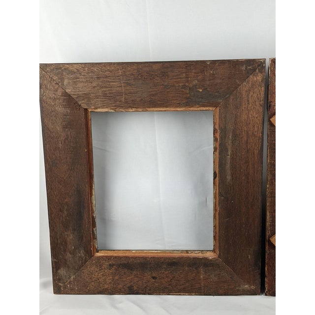 Mid 20th Century Pair of Grand European-Style Carved Giltwood Frames With Acanthus & Floral Scrollwork For Sale - Image 15 of 17