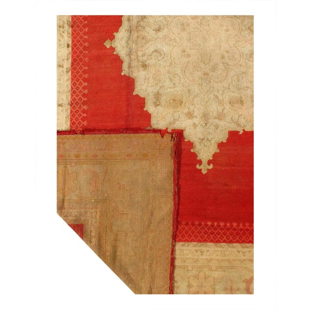 Traditional Pasargad DC Antique Turkish Oushak Hand-Knotted Rug For Sale - Image 3 of 4