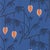 Harlequin Kimiko Wallpaper in Majorelle/Clementine For Sale