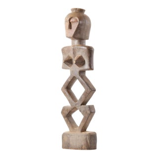 Early 20th Century Lengola Standing Abstract Wood Figure For Sale