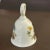 Chinoiserie Vintage 1900s Floral & Butterfly Porcelain Bell For Sale - Image 3 of 10