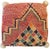 Abstract Vintage Berber Wool Pouf For Sale - Image 3 of 8