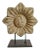 Vintage Sandstone Flower on Stand For Sale