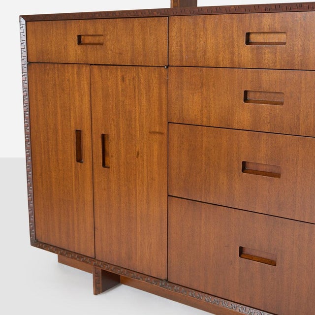 Taliesin Mahogany Credenza by Frank Lloyd Wright For Sale - Image 12 of 12
