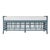 Wood Luna Bench - Regatta Blue For Sale - Image 7 of 7