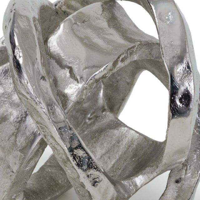 Regina Andrew Metal Knot in Polished Nickel For Sale - Image 4 of 5