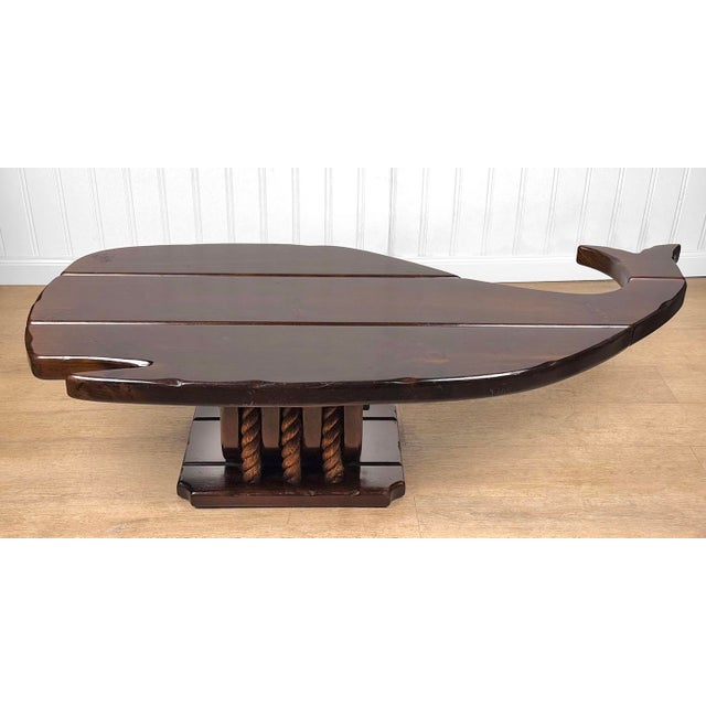Vintage Traditional Pine Figural Whale Coffee Table, c.1970's - Pairs Nicely with Many Traditional & Eclectic Interior...