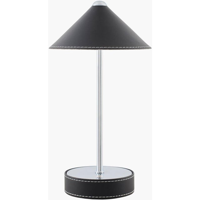 Mid-Century Modern Nomelle Accent Table Lamp Brushed Black For Sale - Image 3 of 3