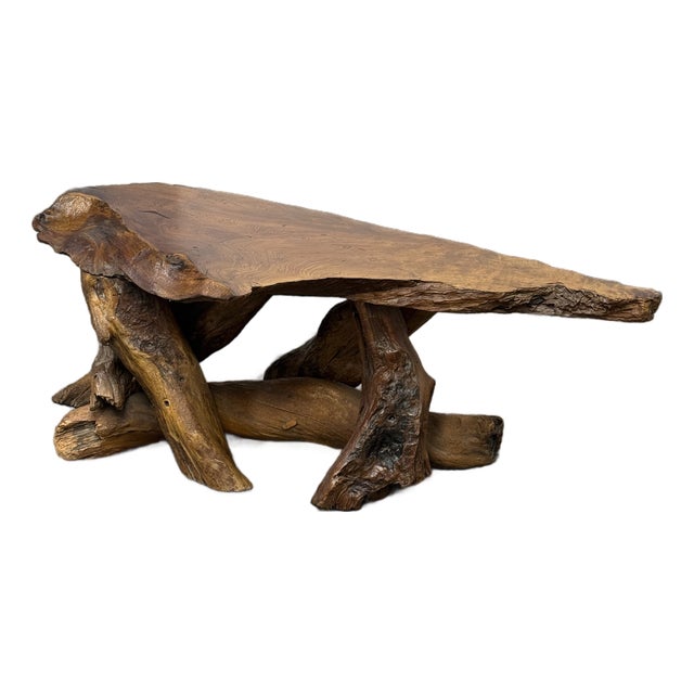 Live Edge Wood Coffee Table For Sale